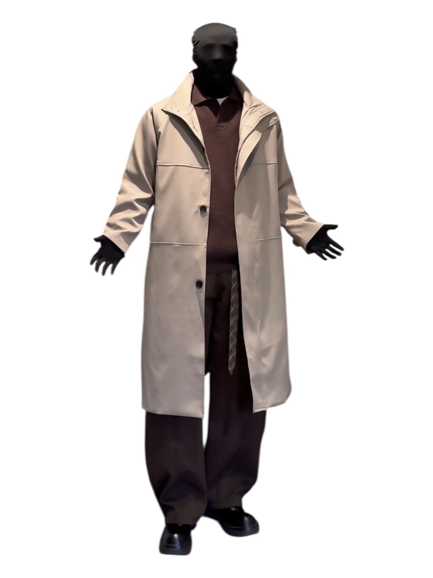STAND-COLLAR TRENCH COAT T0150