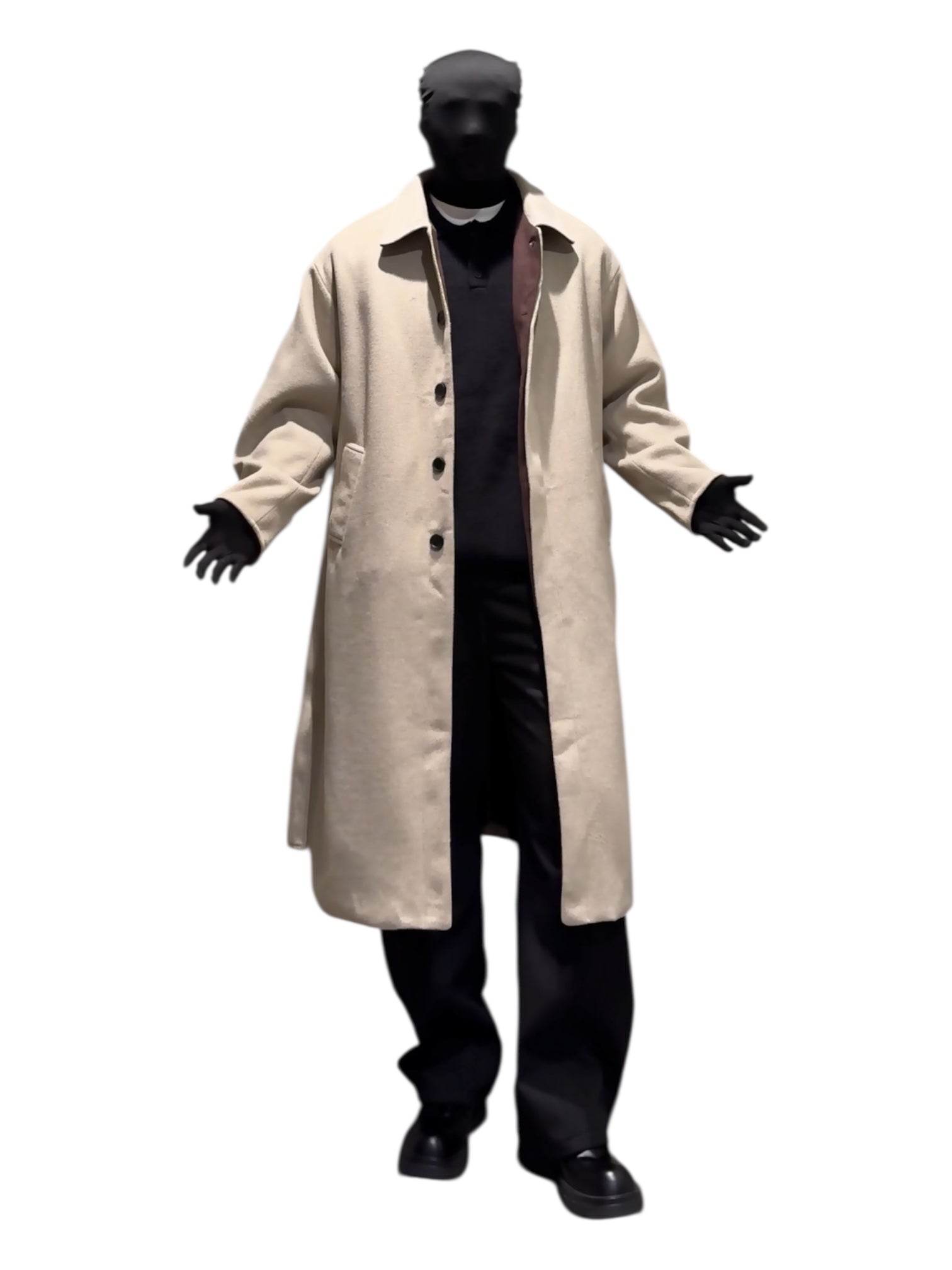 WOOL-BLEND MID-LENGTH COAT T0151