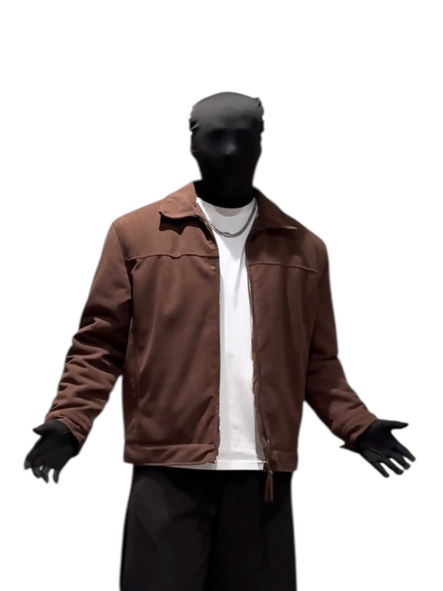 CHAQUETA HIP-HOP DE ANTE SINTÉTICO T0153