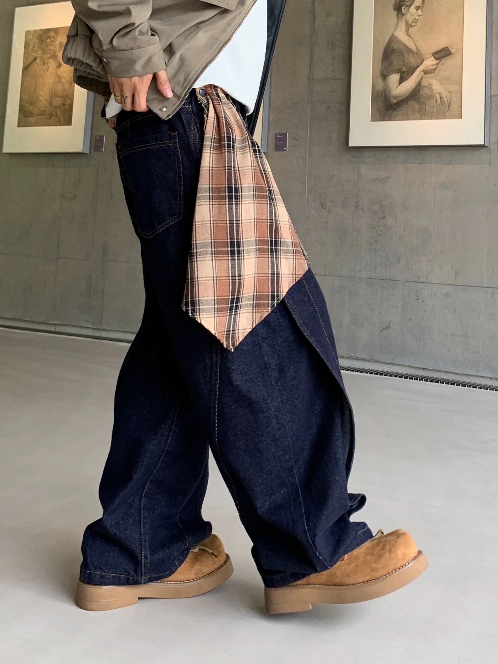 WASHED LOOSE STRAIGHT JEANS B0186