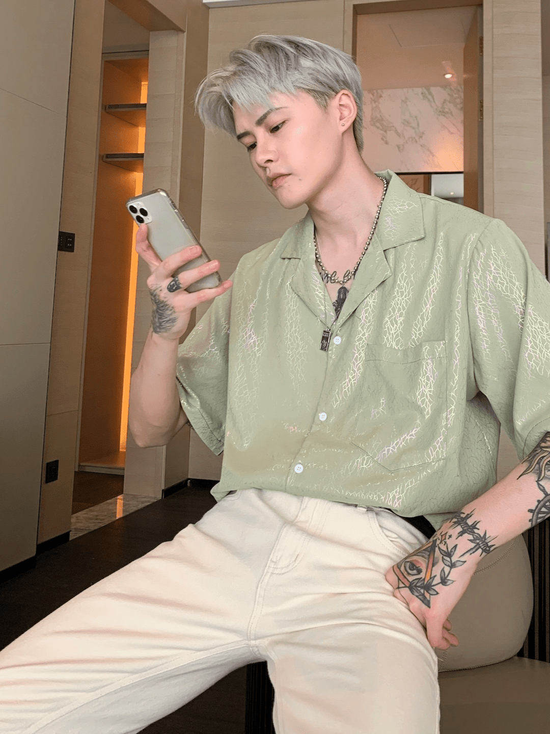 [CUIBUJU] high-end short-sleeved shirt J0114