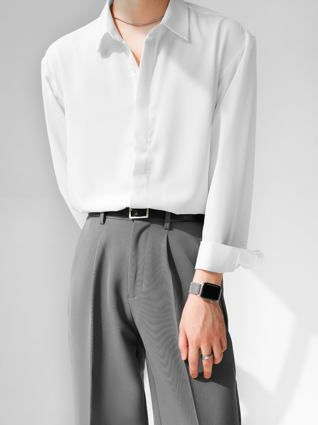 [HOHO] Simple Design Shirt J0133