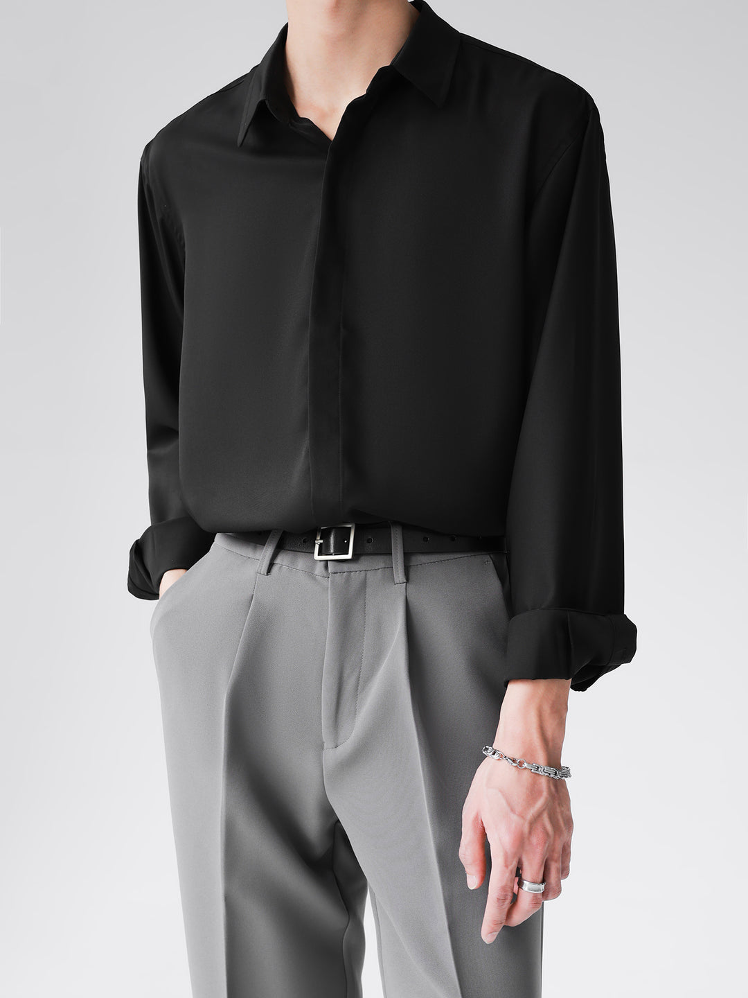 [HOHO] Simple Design Shirt J0133