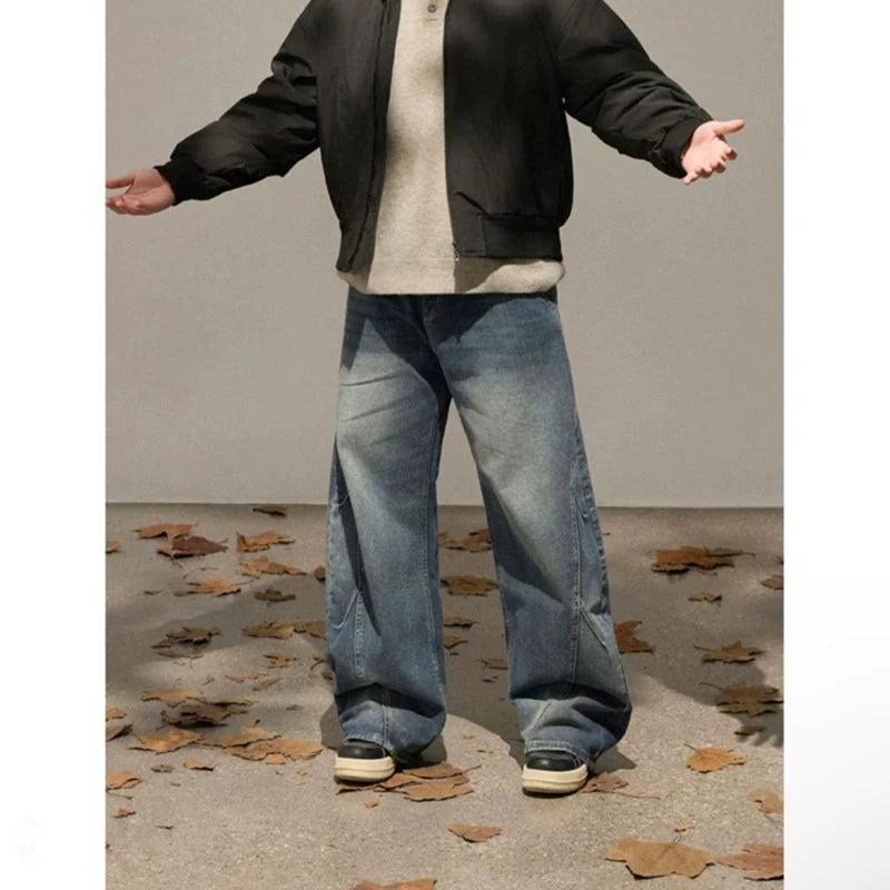 Japanese washed old jeans B0389