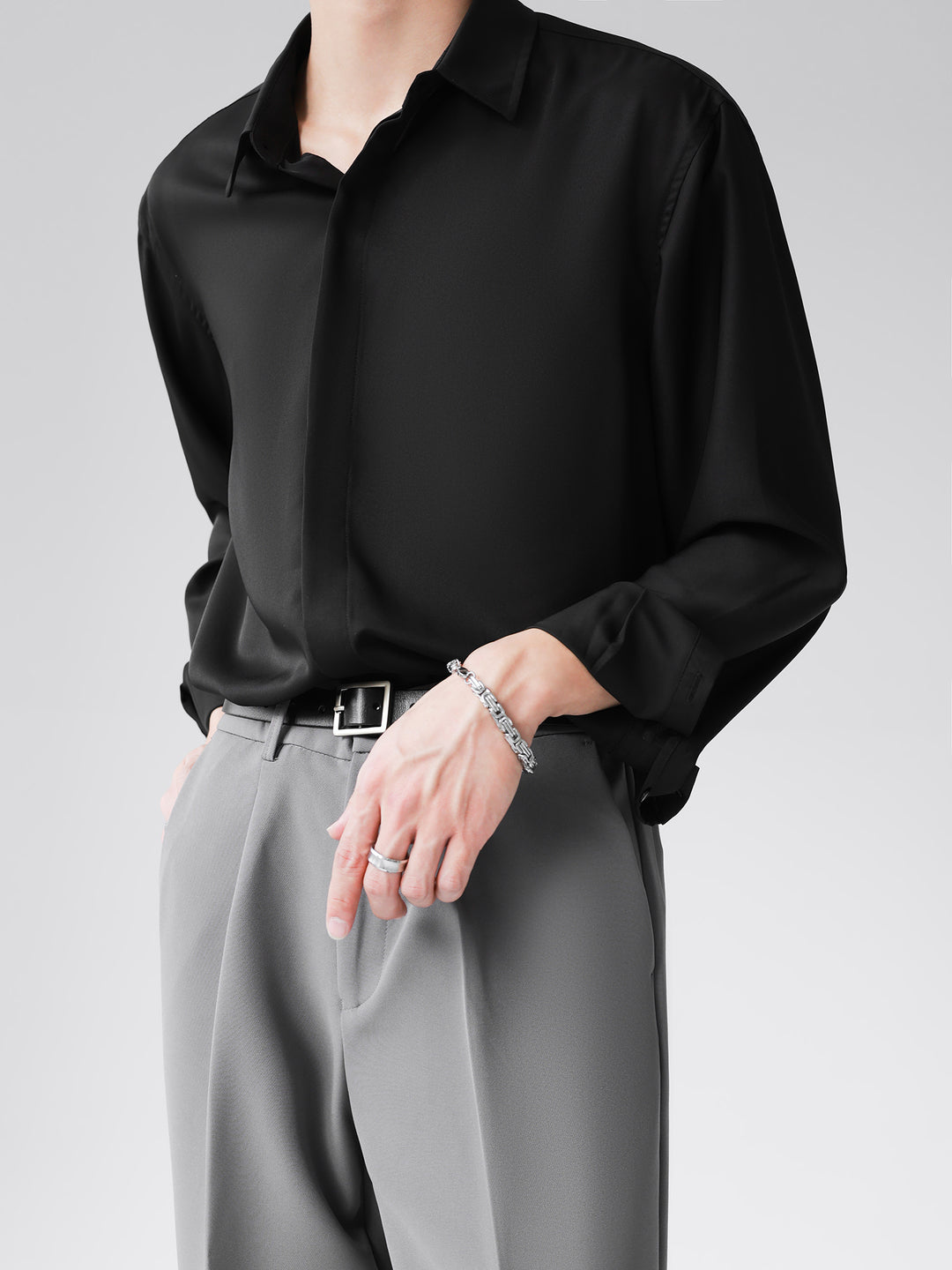 [HOHO] Simple Design Shirt J0133