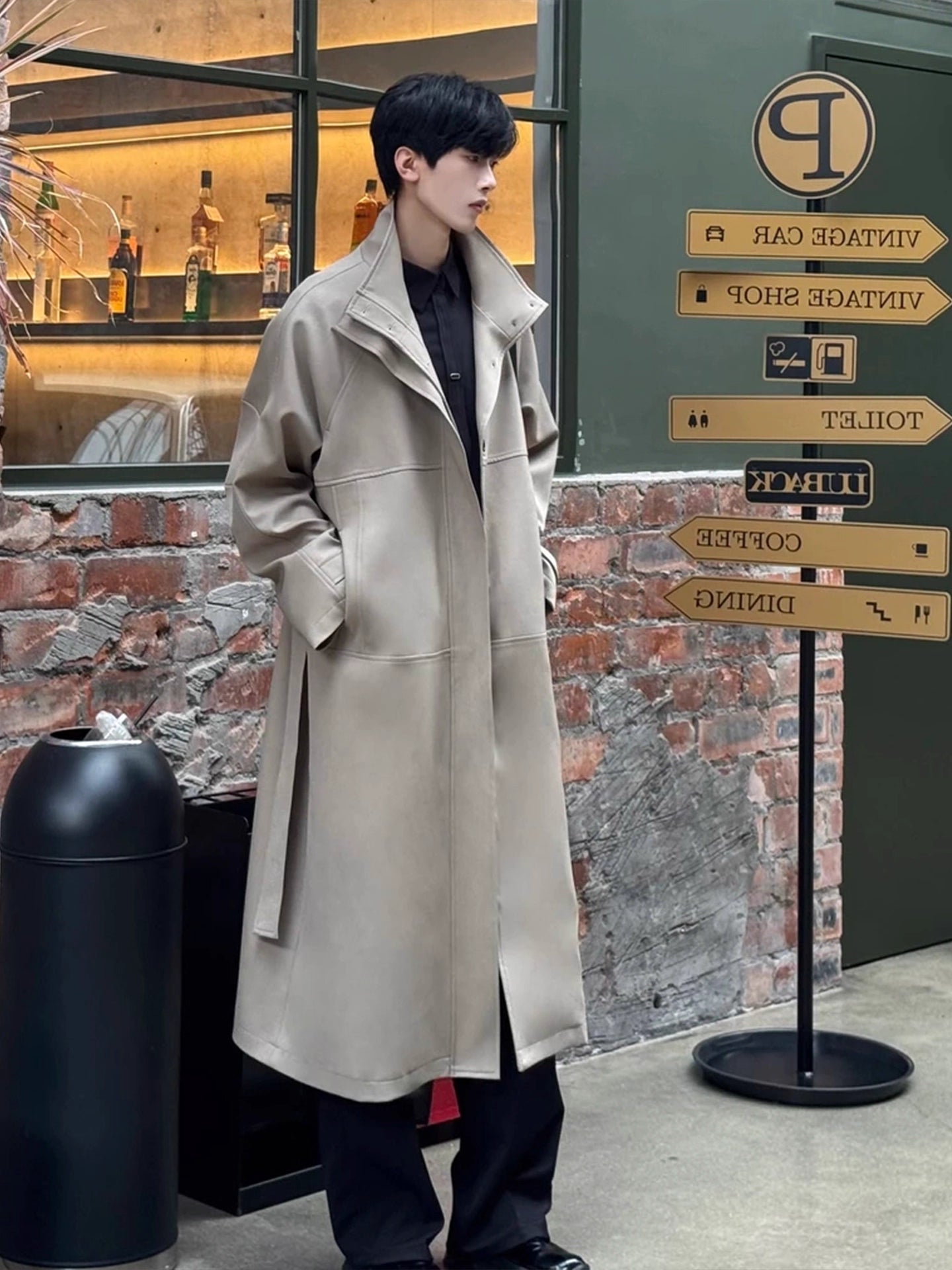 STAND-COLLAR TRENCH COAT T0150