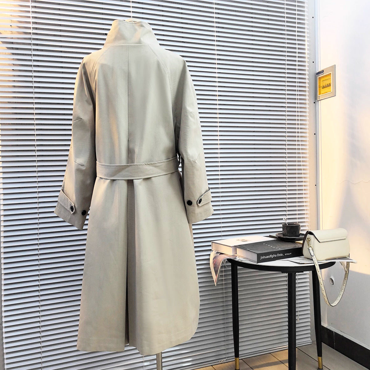 STAND-COLLAR TRENCH COAT T0150