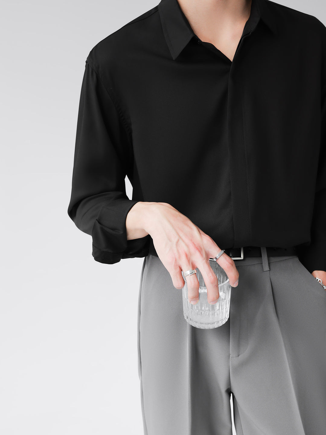 [HOHO] Simple Design Shirt J0133