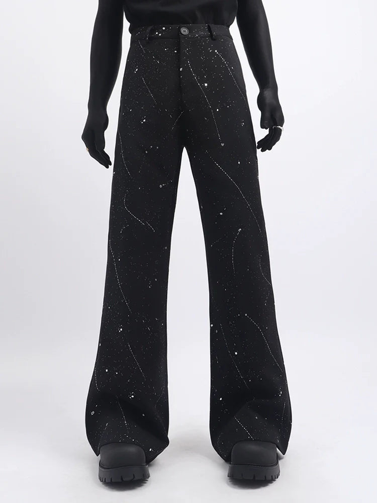 Black clothes high sense full of stars design blazer handsome fashion niche men's suit tide R011