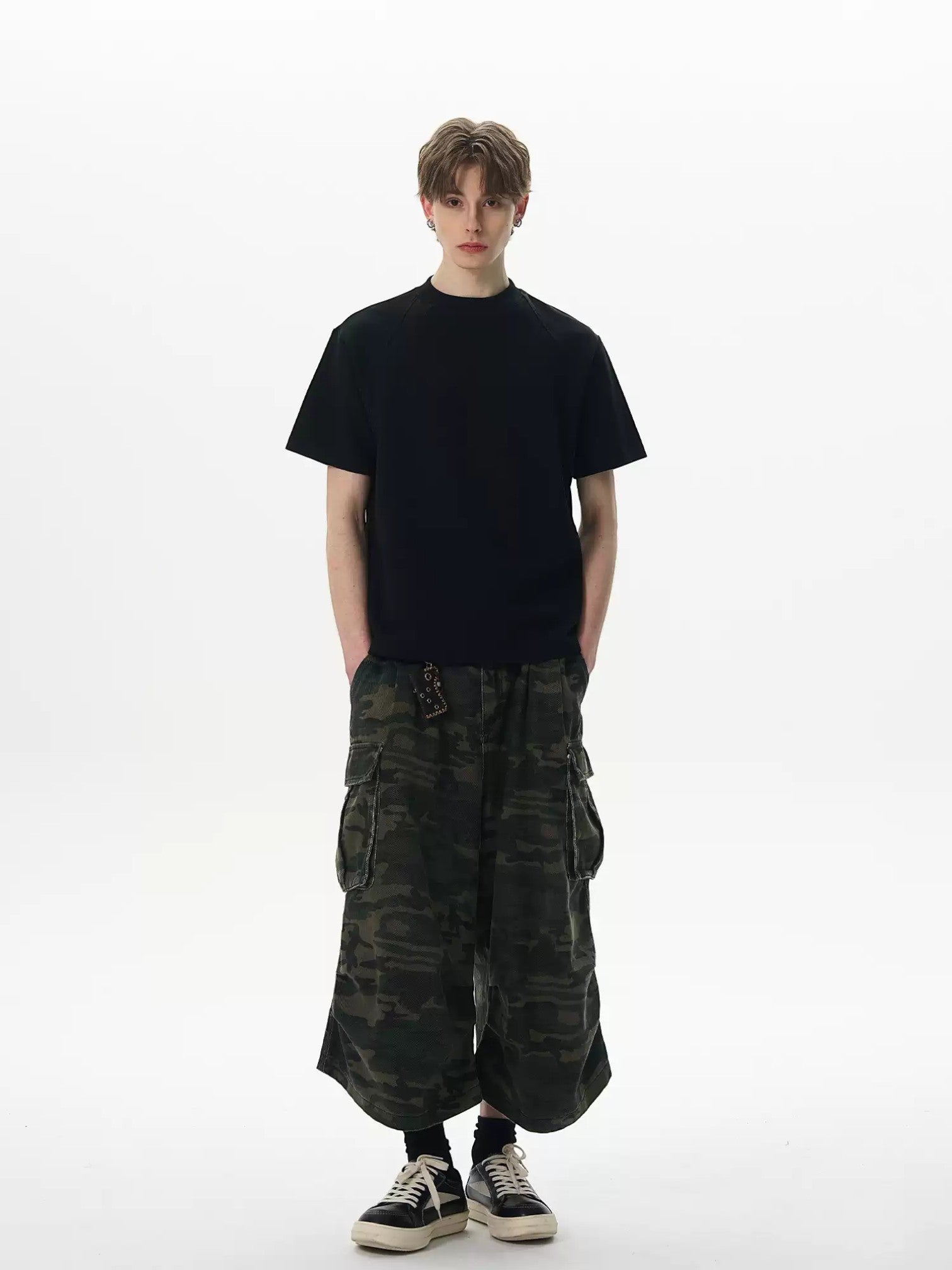 [Max Dstr] CLEANEDGE BOX-CUT COTTON T-shirt J0107