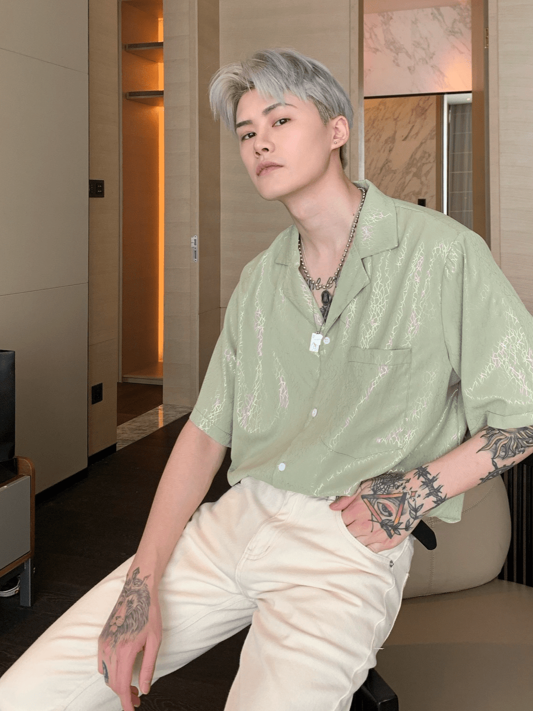 [CUIBUJU] high-end short-sleeved shirt J0114