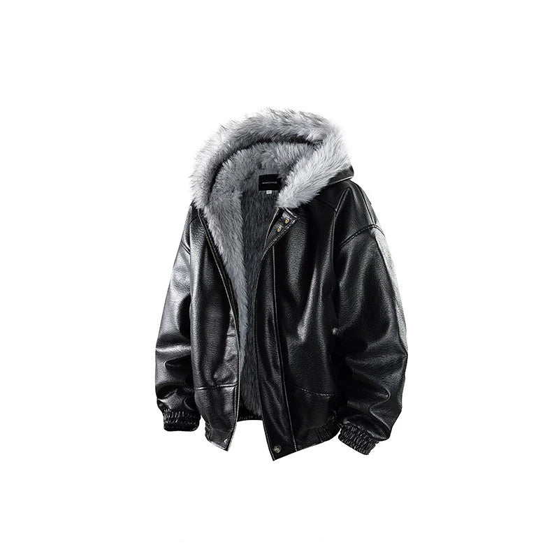 Fleece thickened hooded cotton jacket FE0710