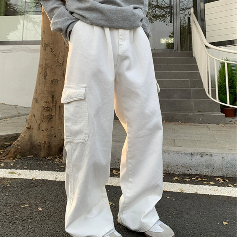 American loose straight overalls C0386