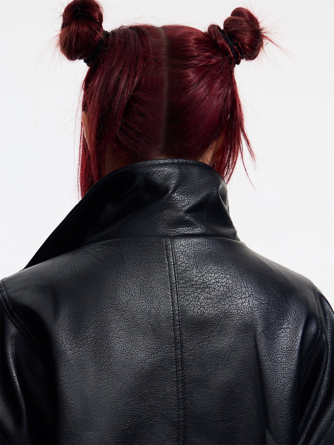 [PeopleStyle] Genderless wear silhouette fashionable leather jacket T0166