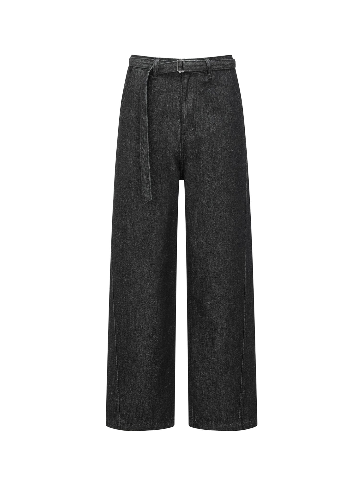 [SINONOME] DRAWSTRING A-CUT HEAVY JEANS B0303