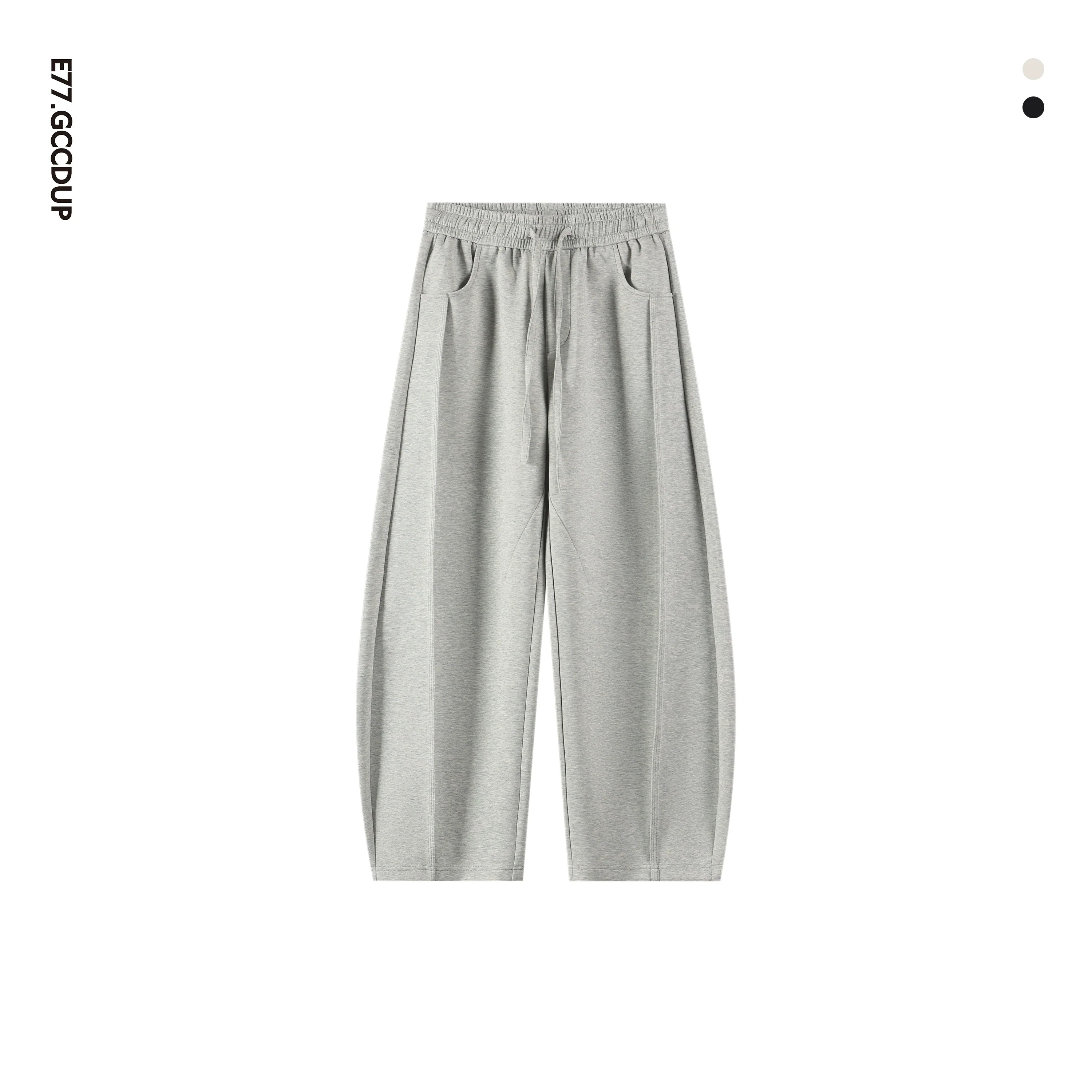 Wuyu 25cleanfit autumn and winter loose simple sweatpants scimitar silhouette casual pants B0326