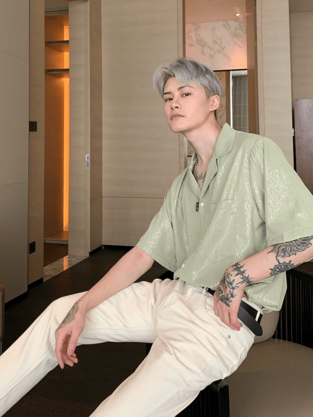 [CUIBUJU] high-end short-sleeved shirt J0114