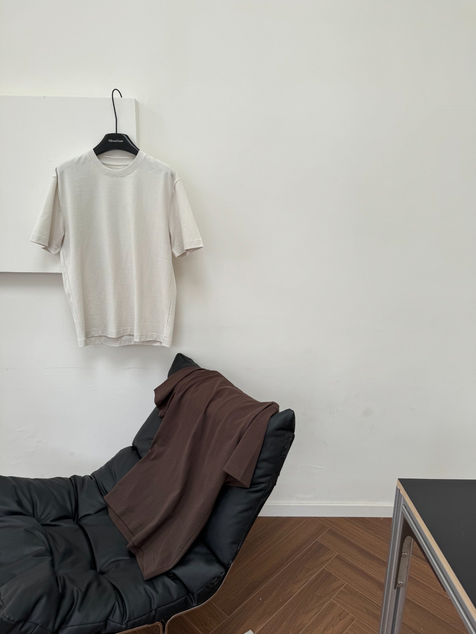 [Hermit] SILK-BLEND MICROTEXTURE Ｔ-shirt J0138