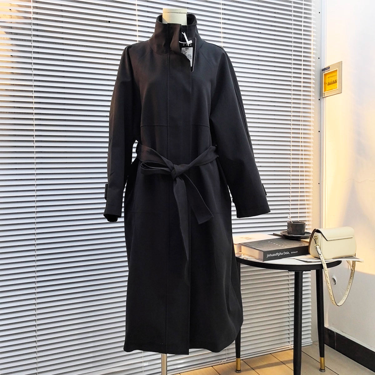 STAND-COLLAR TRENCH COAT T0150