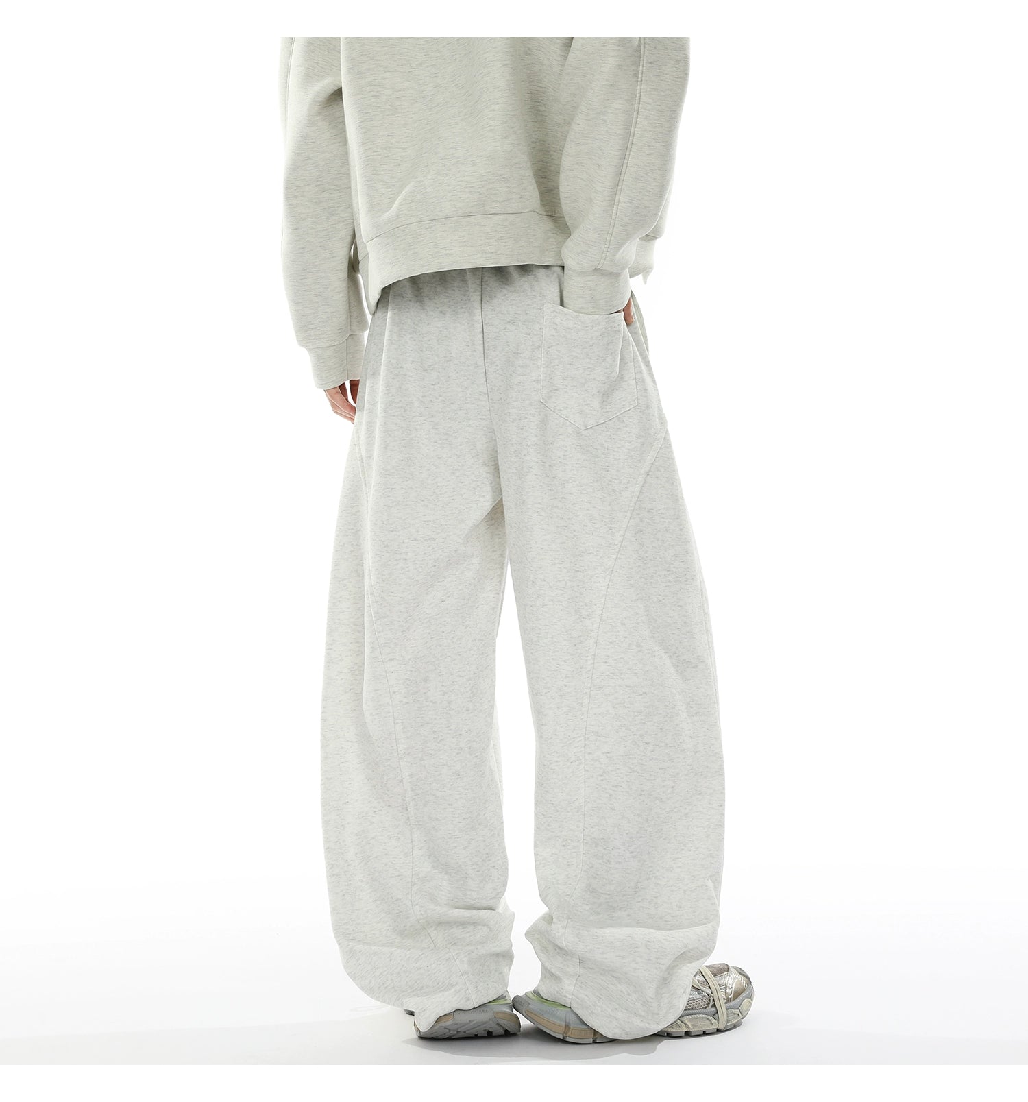 Loose straight basic sweatpants B0384