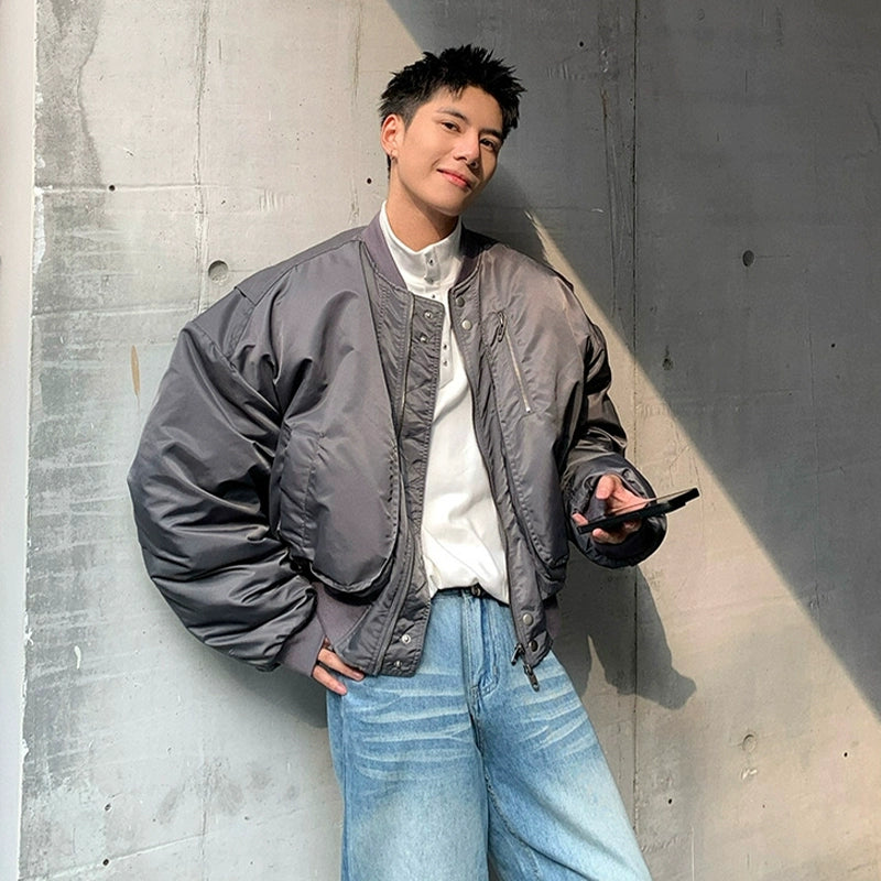 American baseball collar aviator padded jacket fff0288