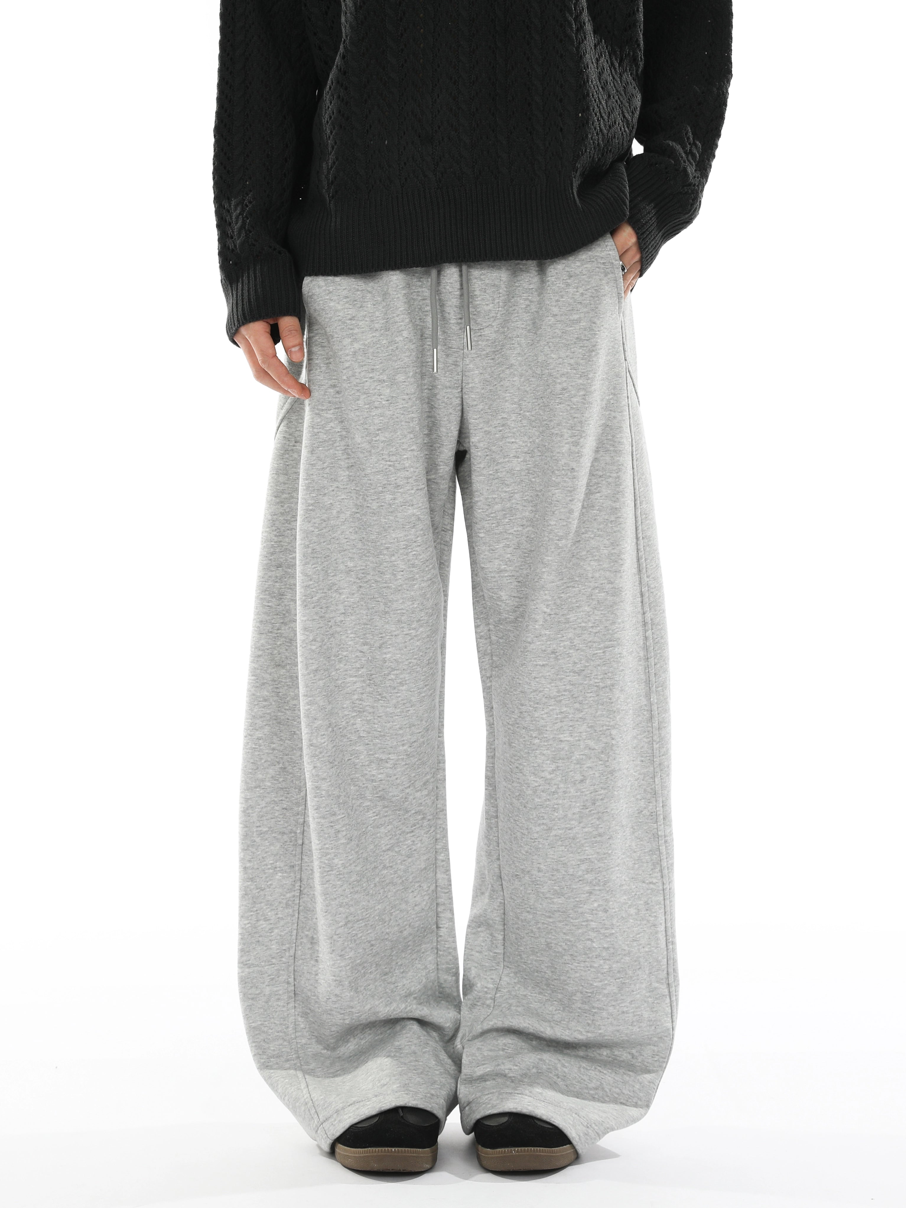 Loose straight basic sweatpants B0384