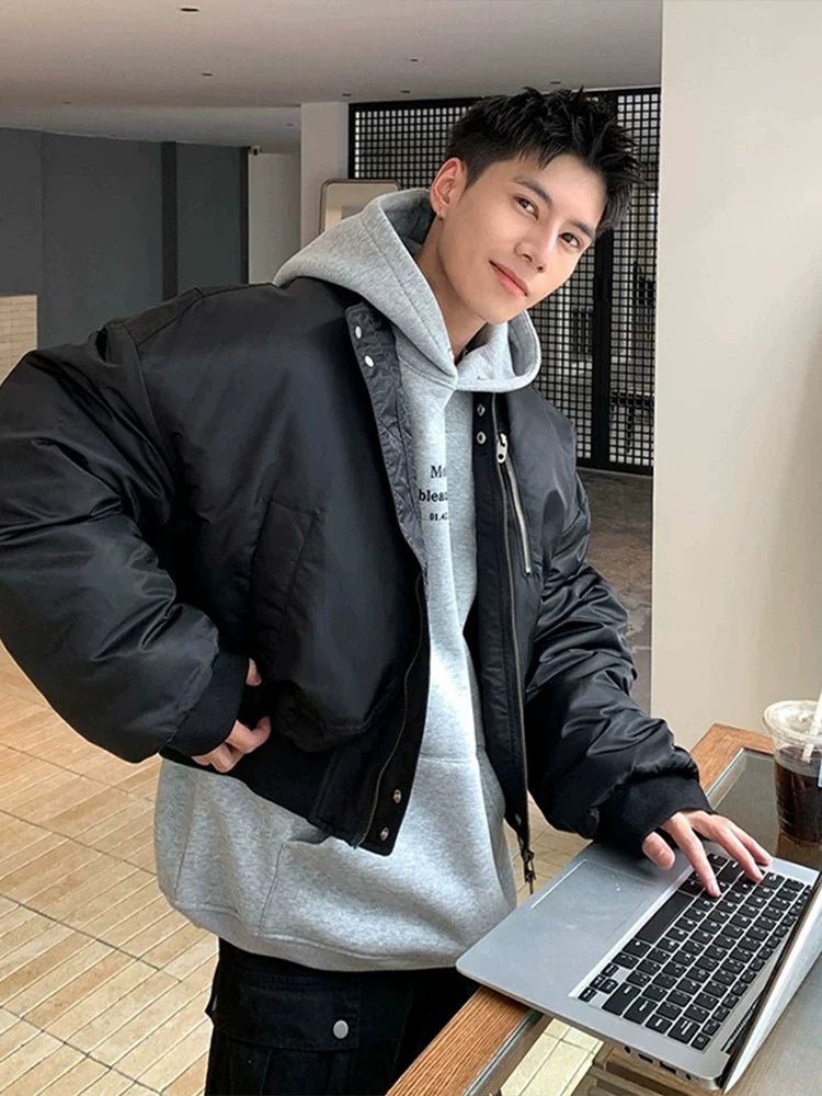 American baseball collar aviator padded jacket fff0288