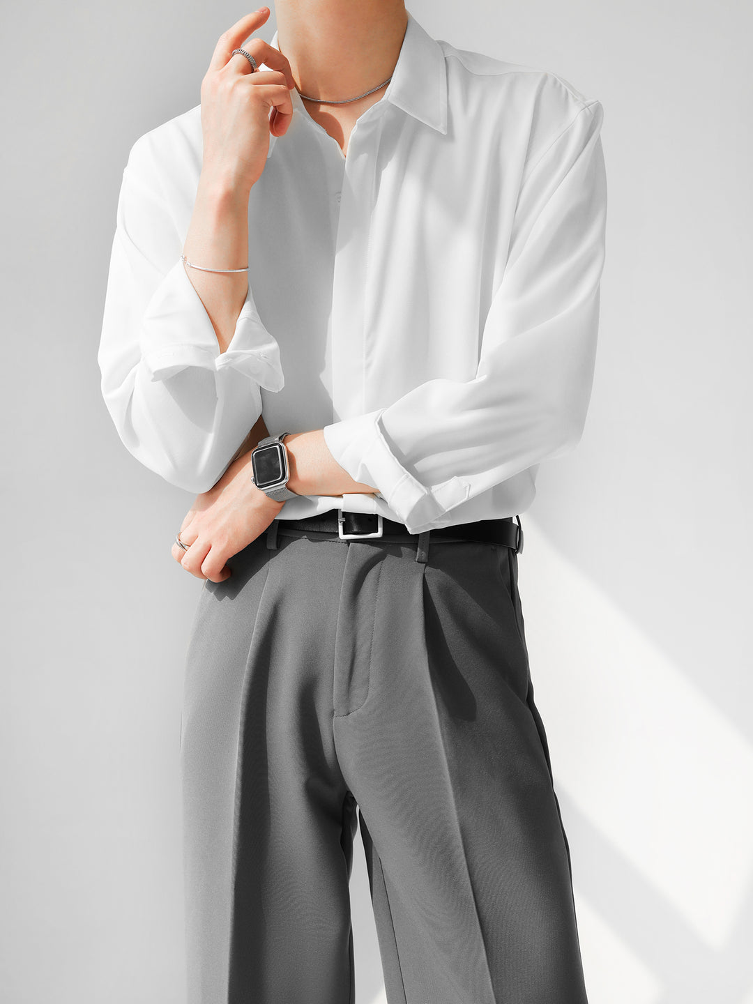 [HOHO] Simple Design Shirt J0133