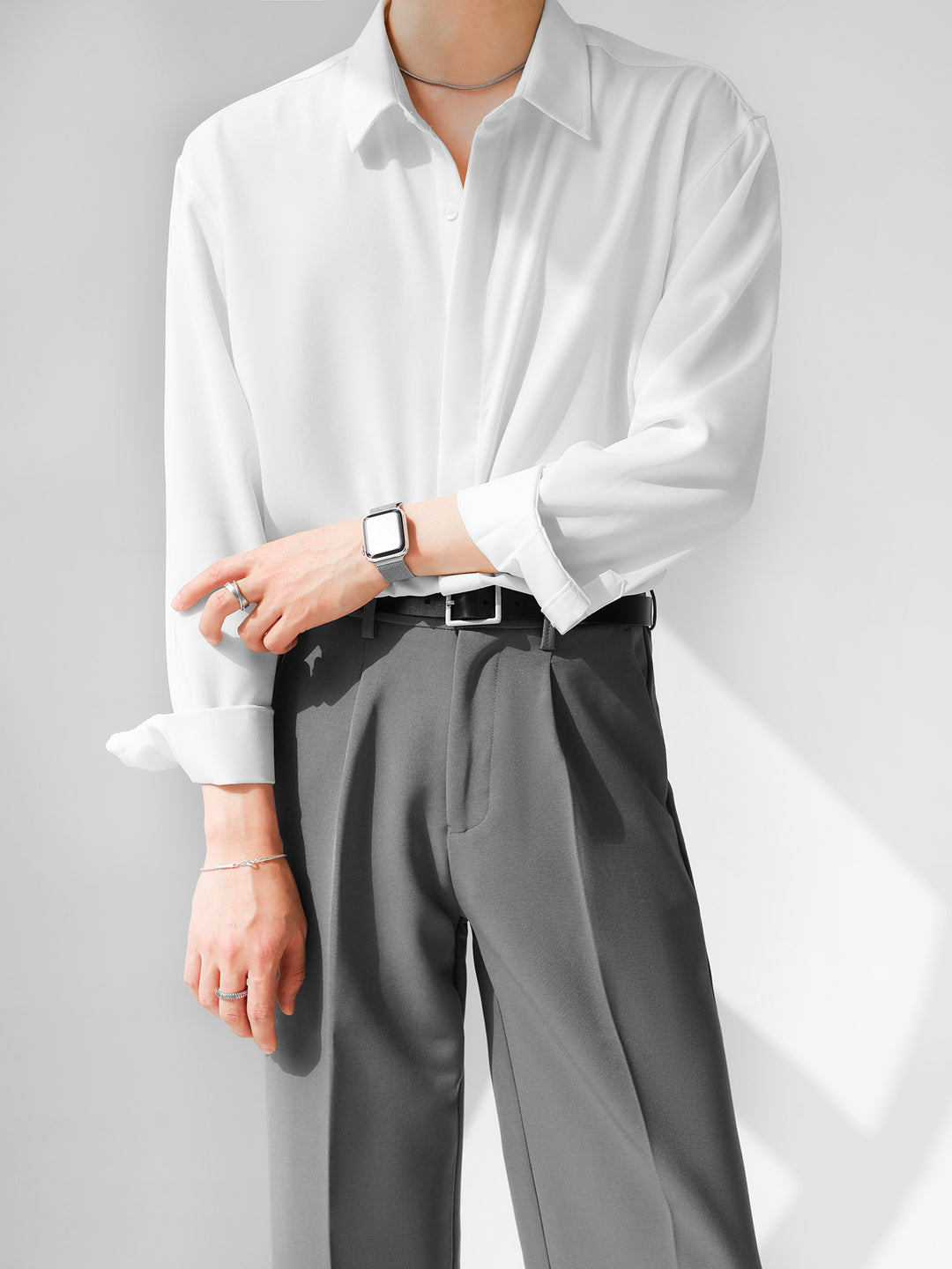 [HOHO] Simple Design Shirt J0133