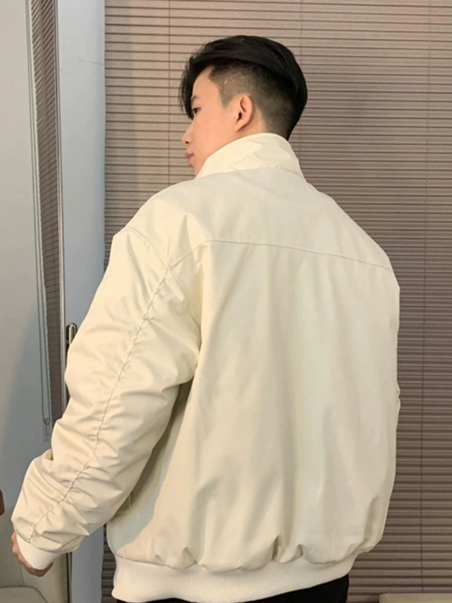 Black Padded Flight Jacket C0390