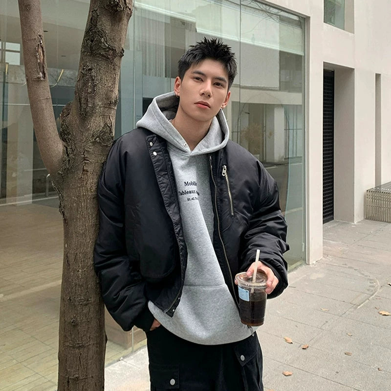 American baseball collar aviator padded jacket fff0288