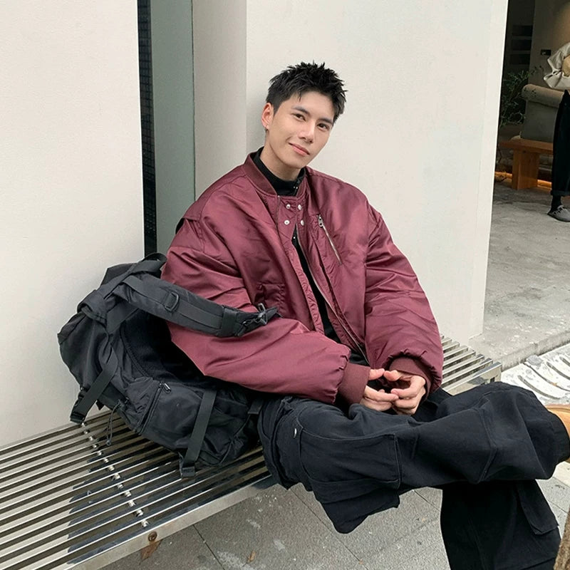 American baseball collar aviator padded jacket fff0288