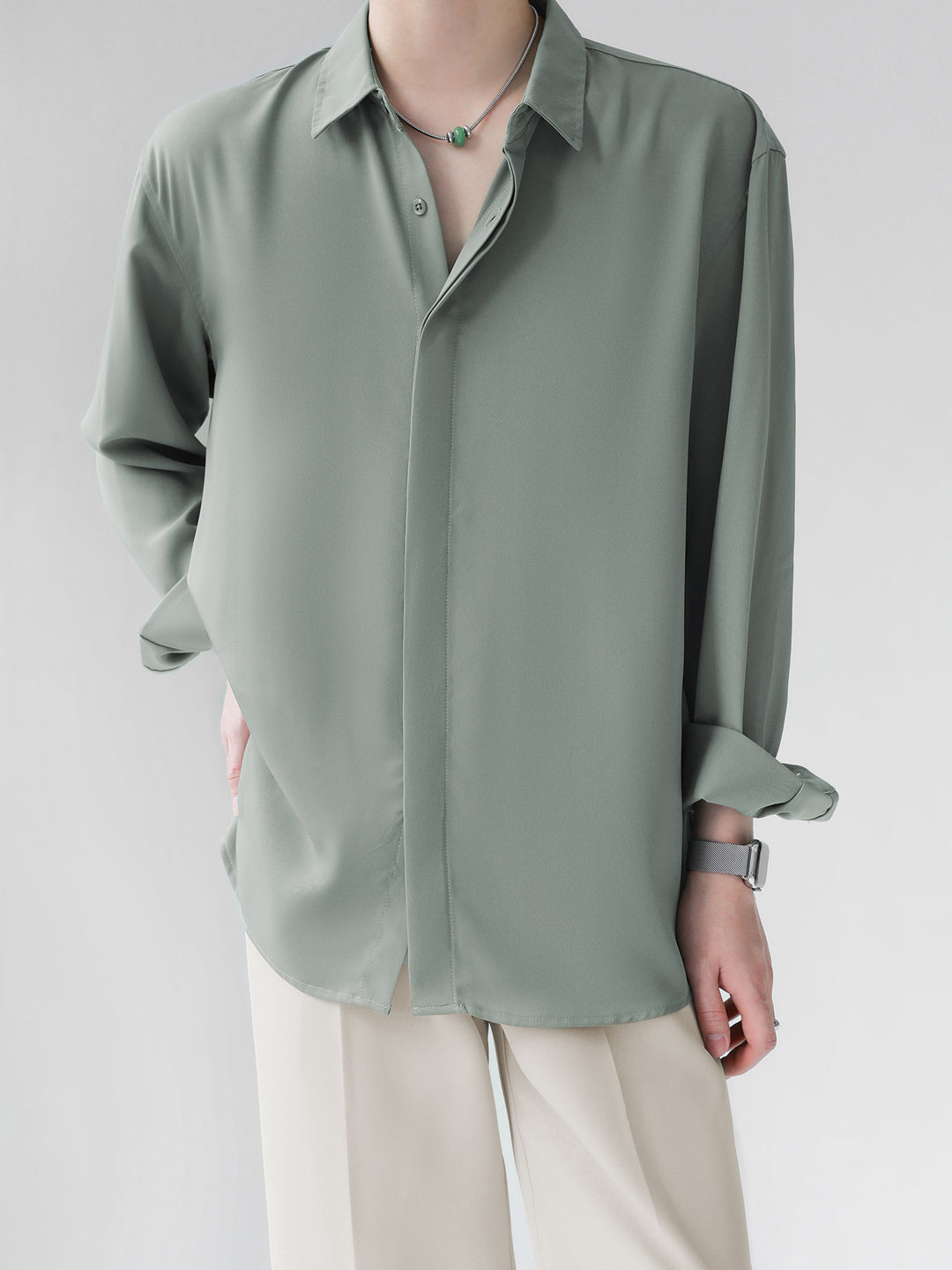 [HOHO] Simple Design Shirt J0133