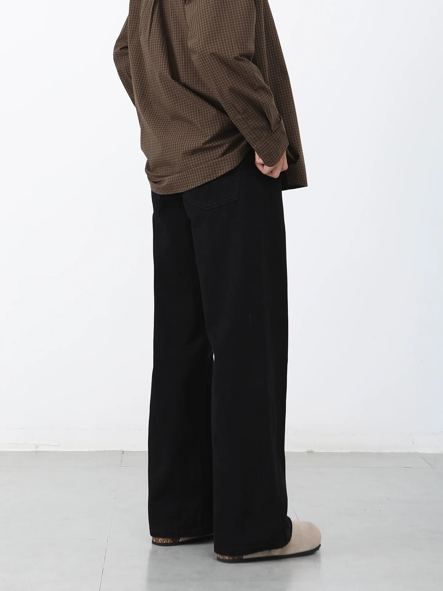 Black Jeans Men's Straight Casual Pants B0315