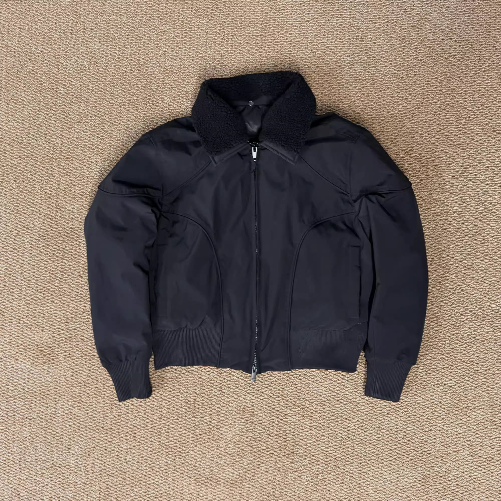 DETACHABLE-COLLAR CROPPED JACKET T0146