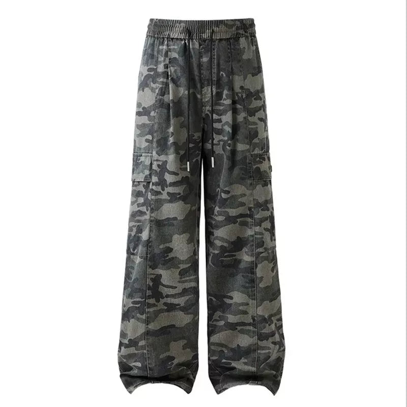 Loose retro straight overalls fff0282