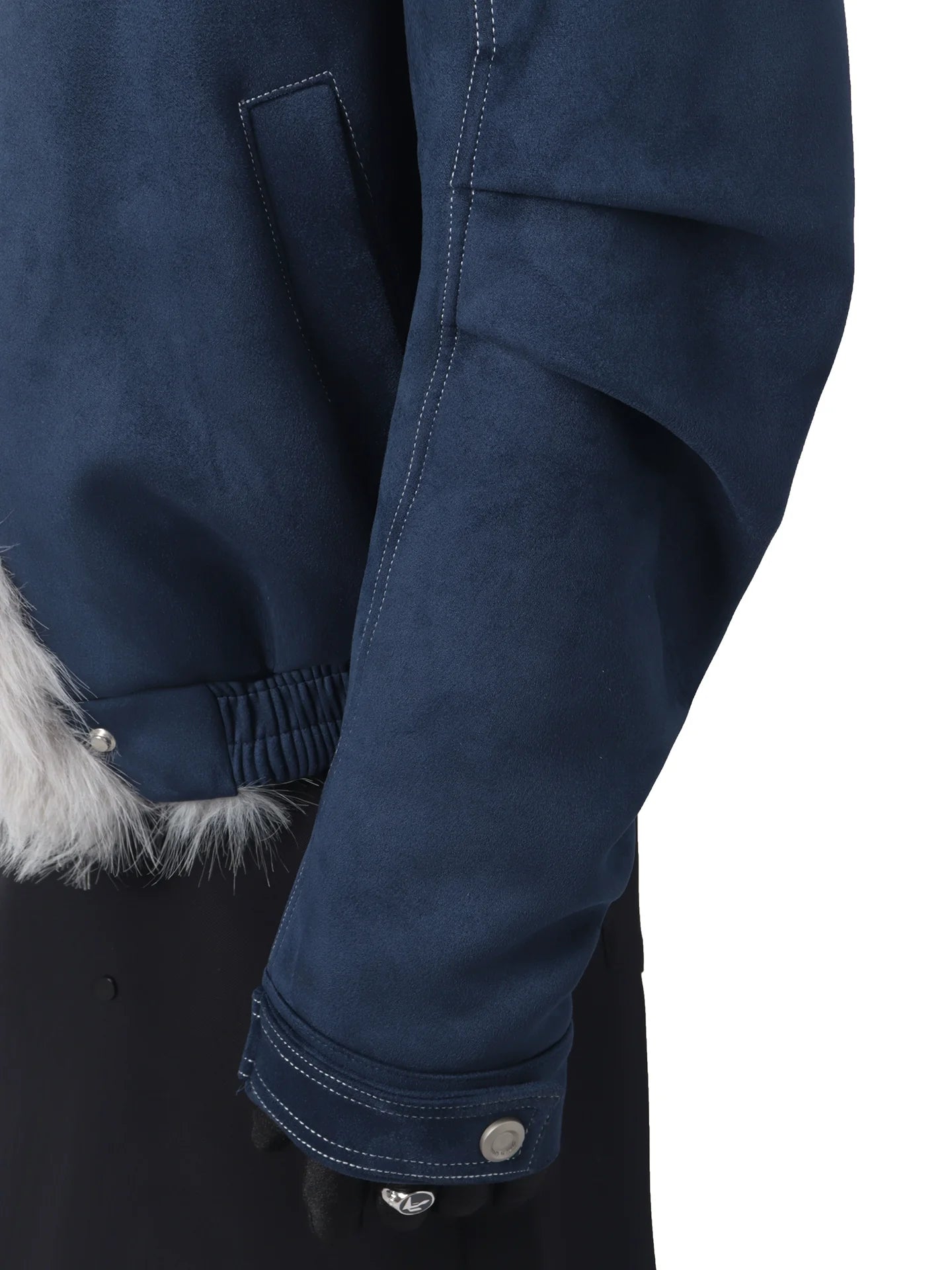 Winter mountain carving suede thickened sweater neck cotton-padded coat men's design sense imitation fur cotton clothes tide T0193