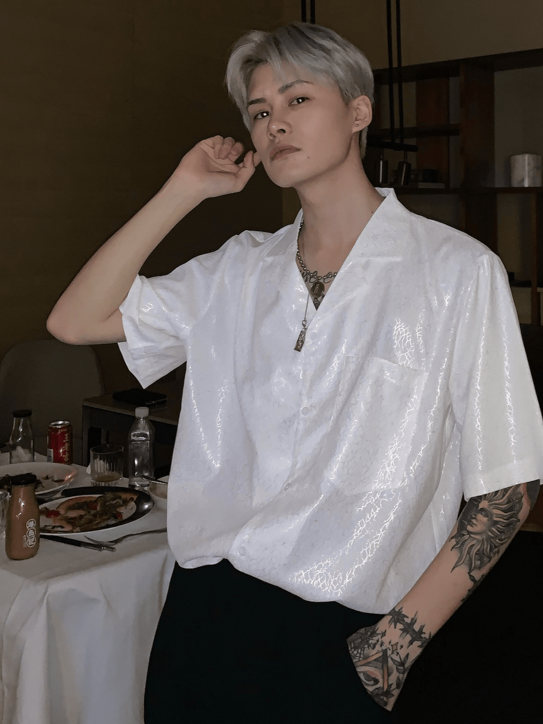 [CUIBUJU] high-end short-sleeved shirt J0114