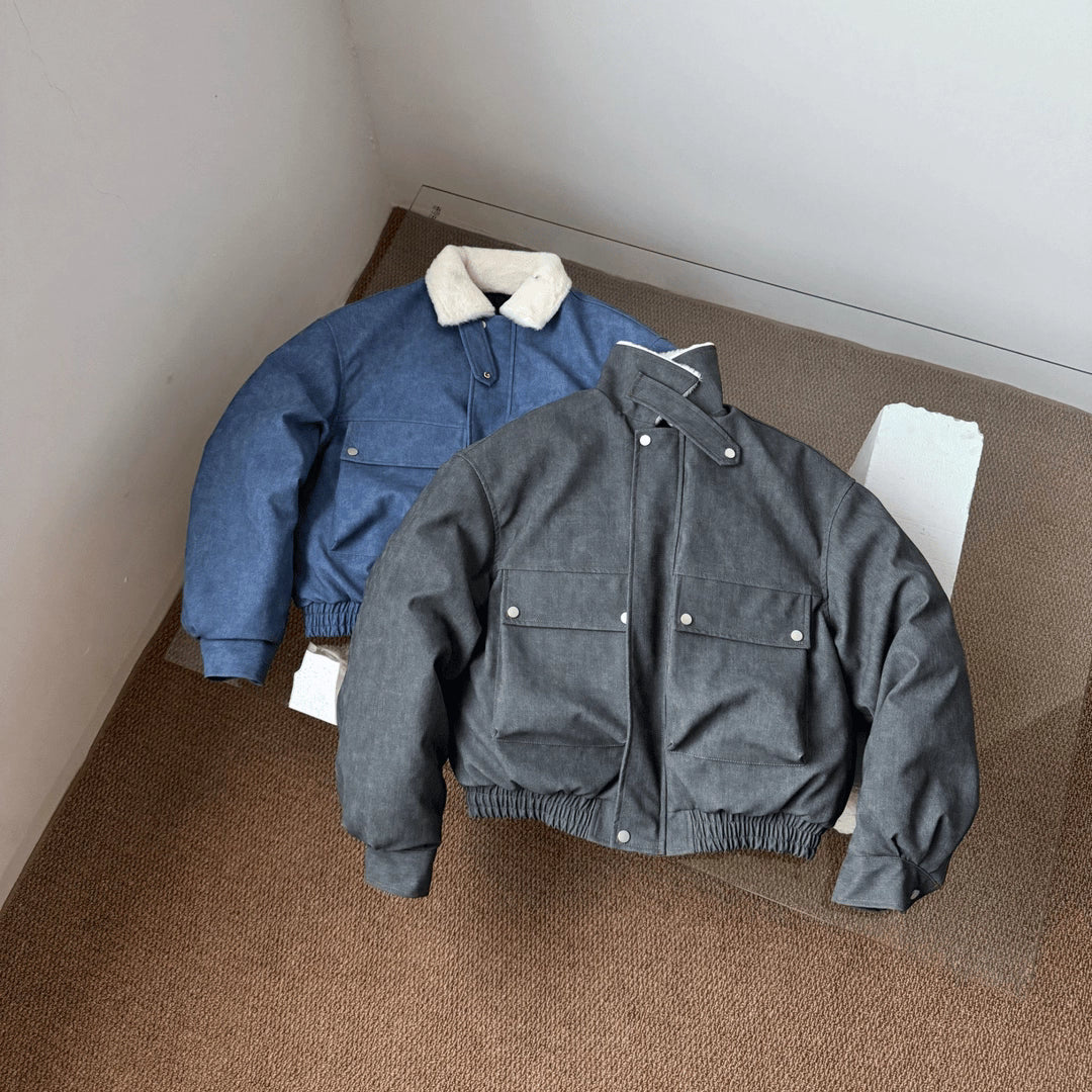 FUR-COLLAR CLEANFIT JACKET T0145