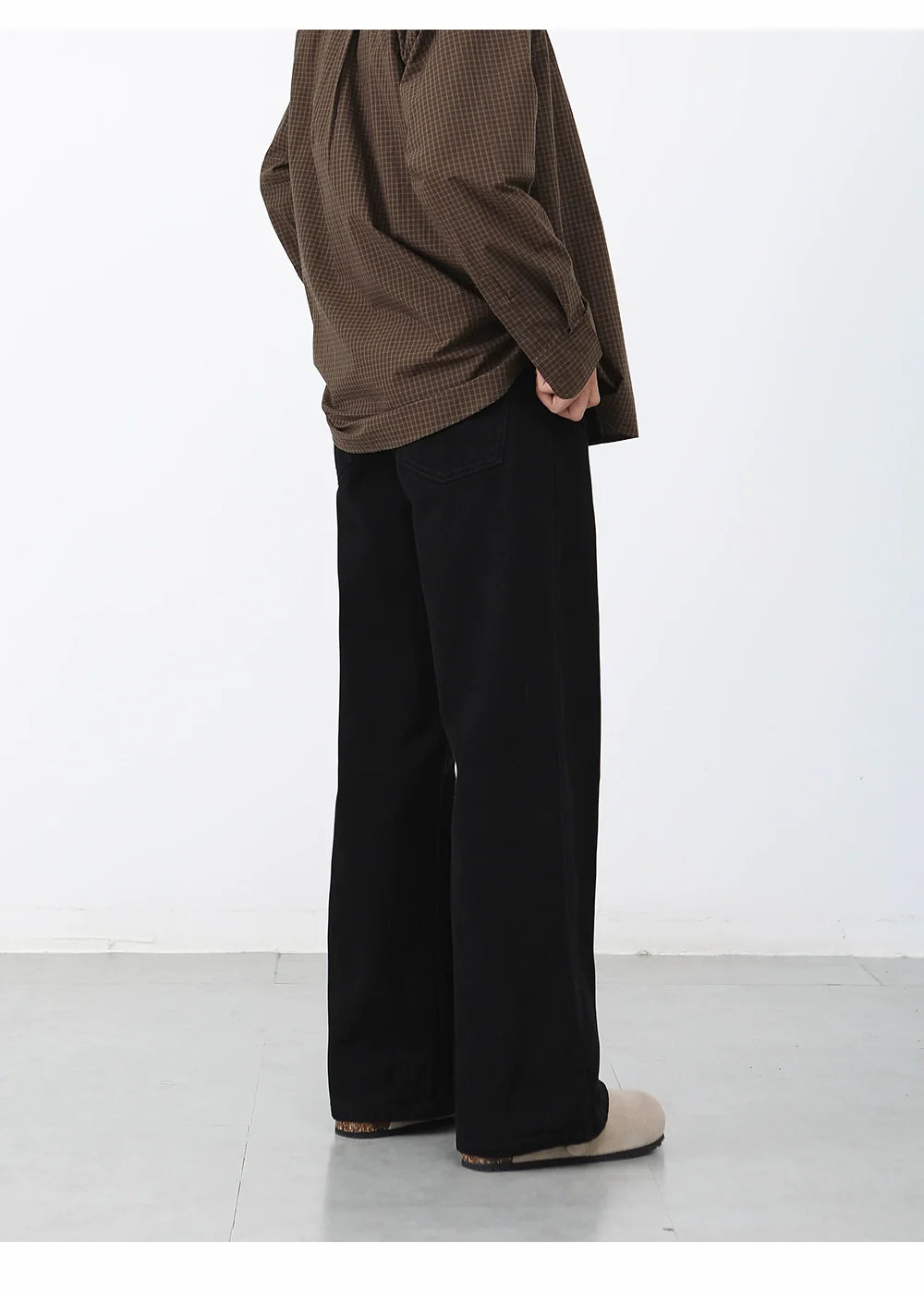 Black Jeans Men's Straight Casual Pants B0315