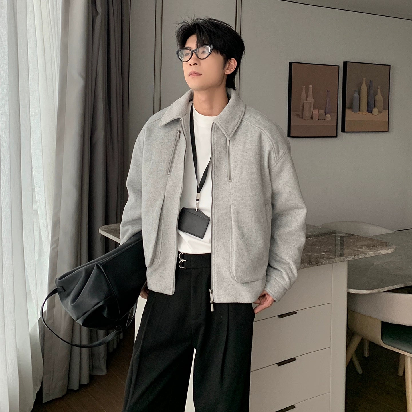 Removable liner down jacket T0366