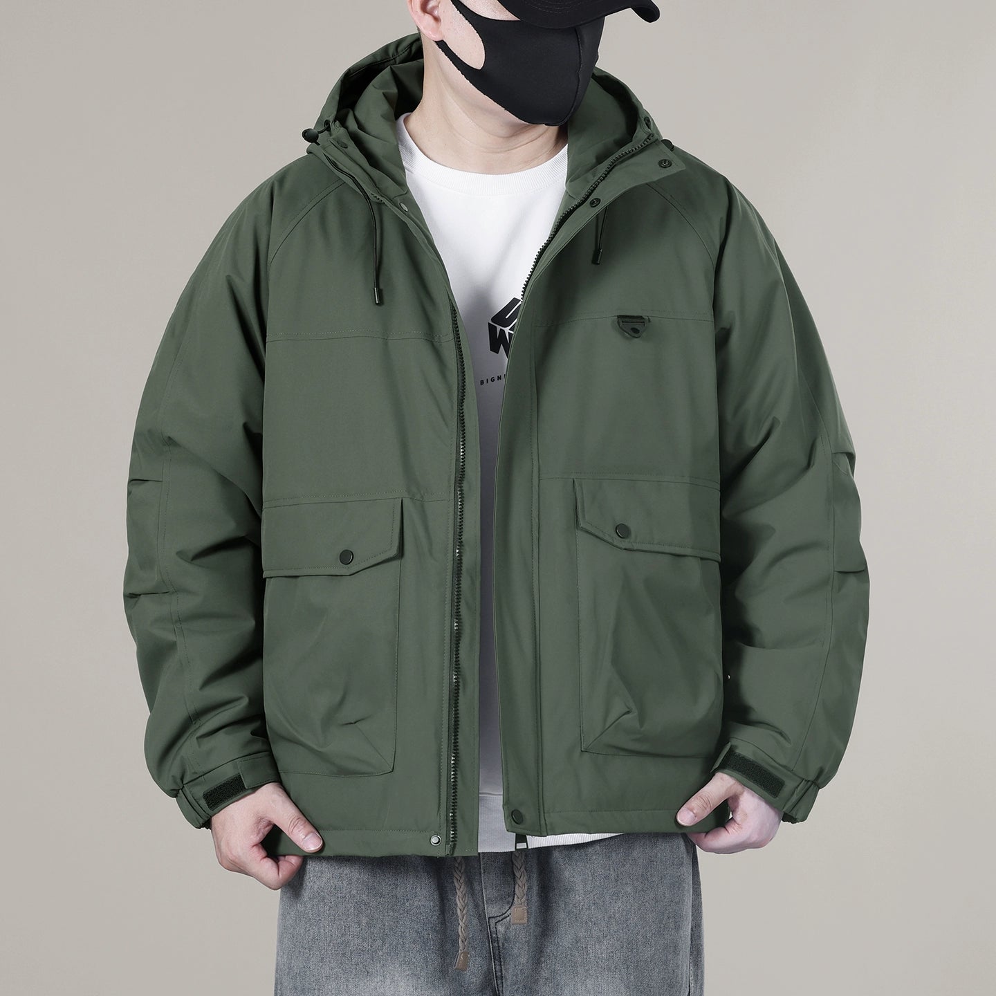 Waterproof windproof hooded assault jacket ff0002