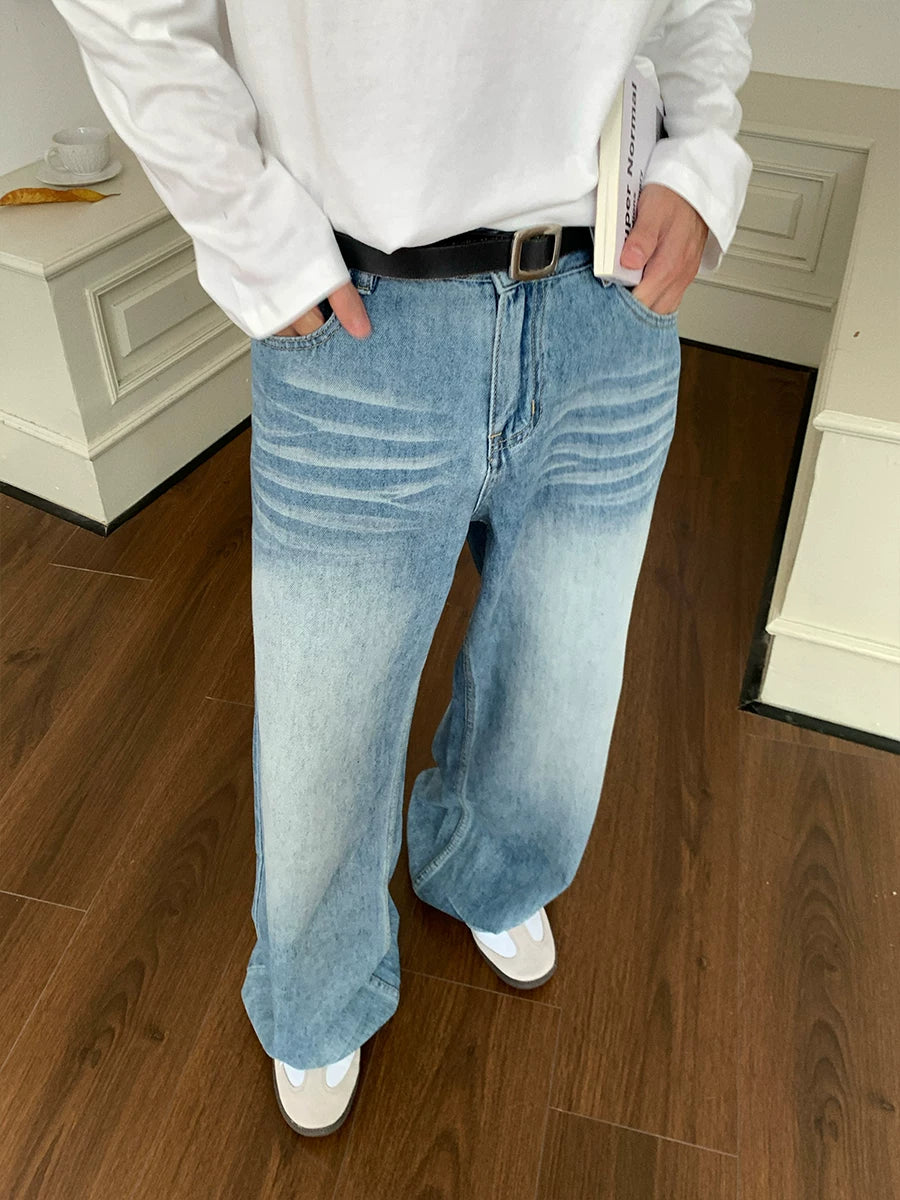 American Vintage Wide-Leg Light Blue Jeans FE0290