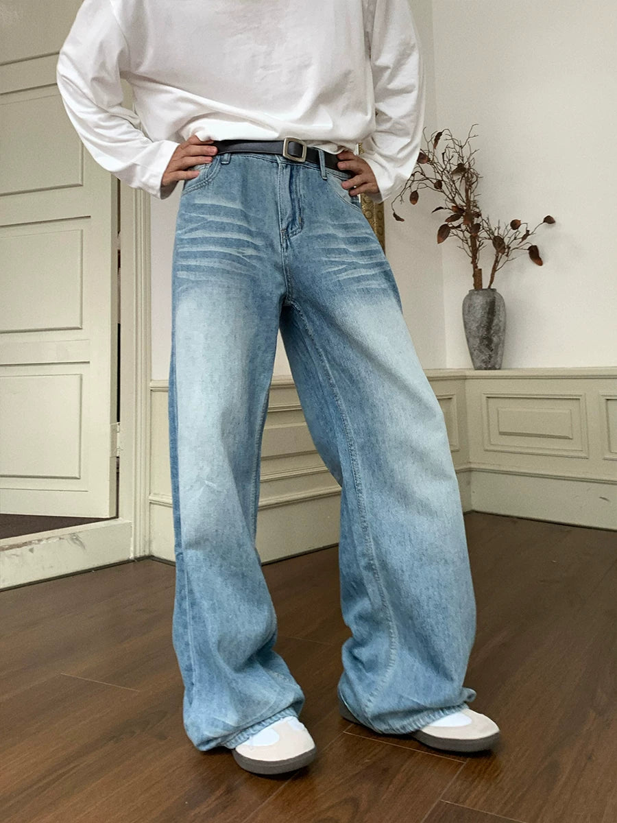 American Vintage Wide-Leg Light Blue Jeans FE0290