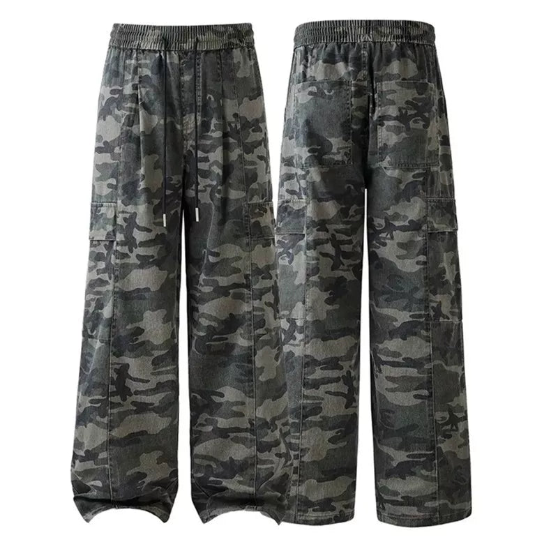 Loose retro straight overalls fff0282