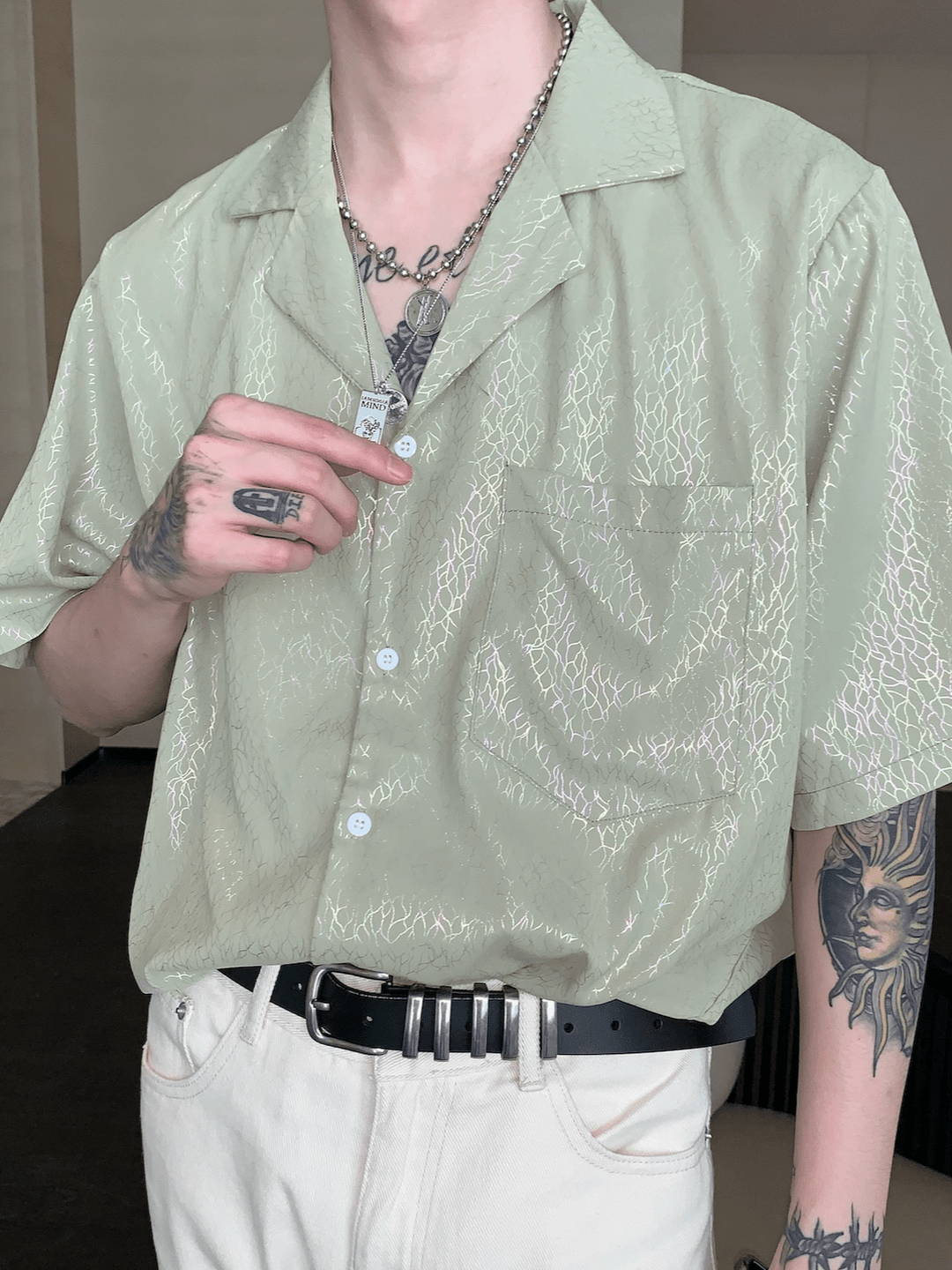 [CUIBUJU] high-end short-sleeved shirt J0114