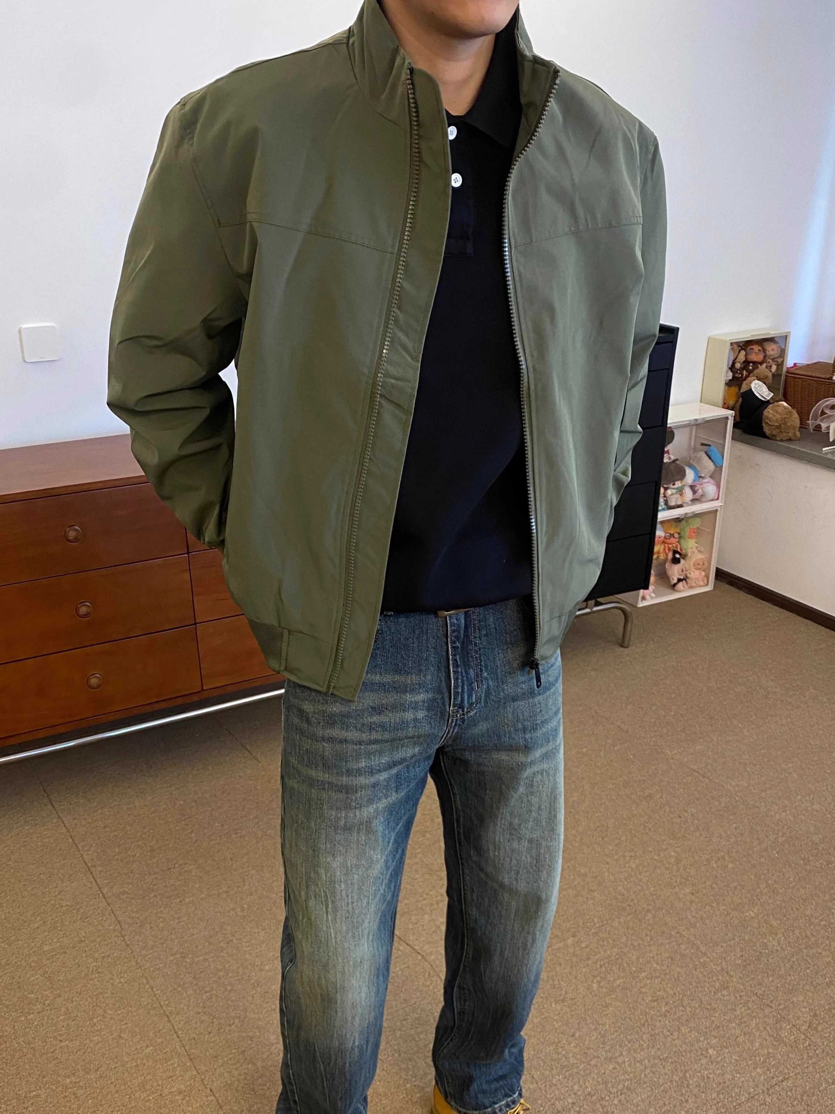 WEATHER-RESISTANT STAND-COLLAR COACH JACKET T0142