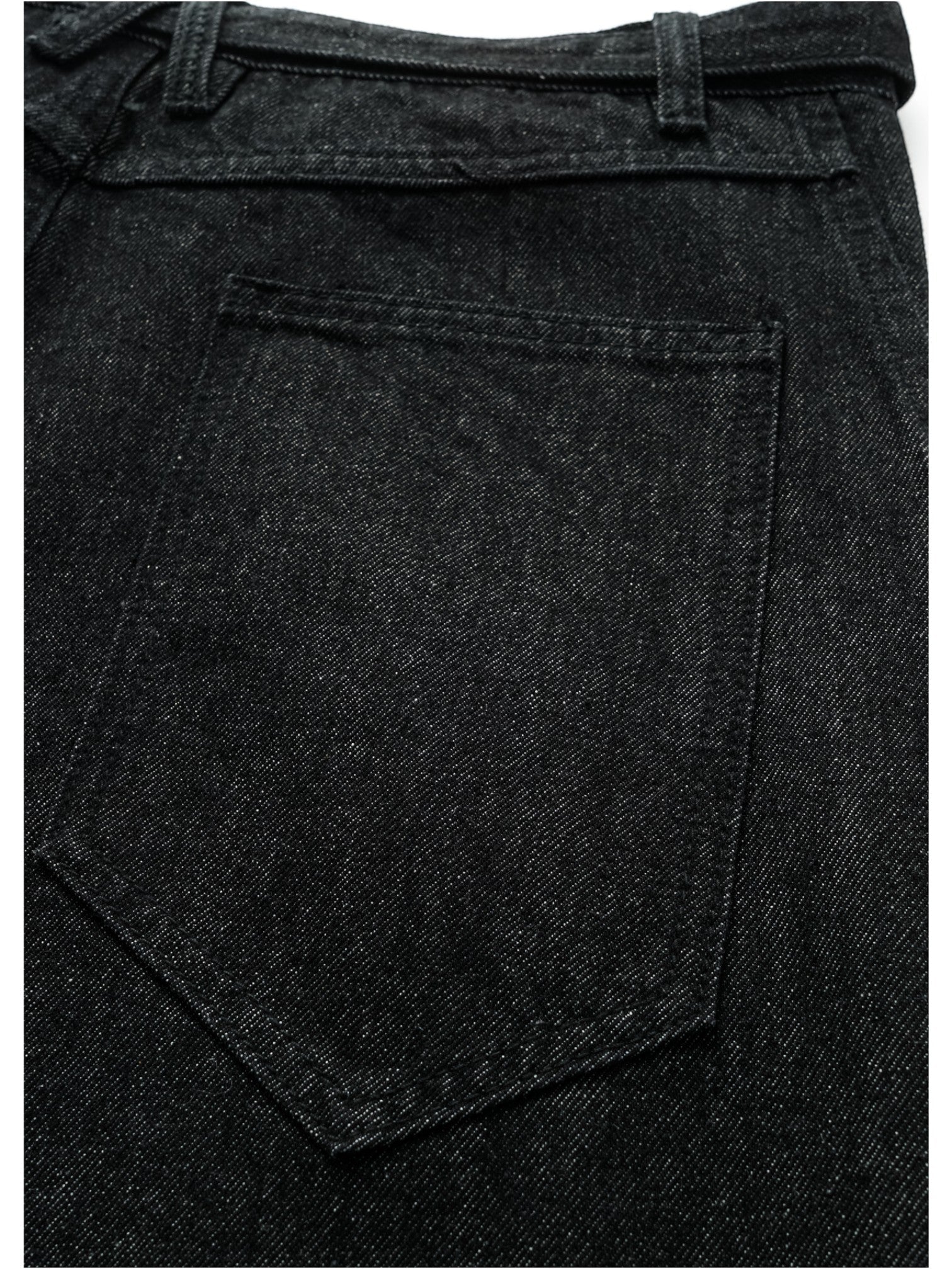 [SINONOME] DRAWSTRING A-CUT HEAVY JEANS B0303