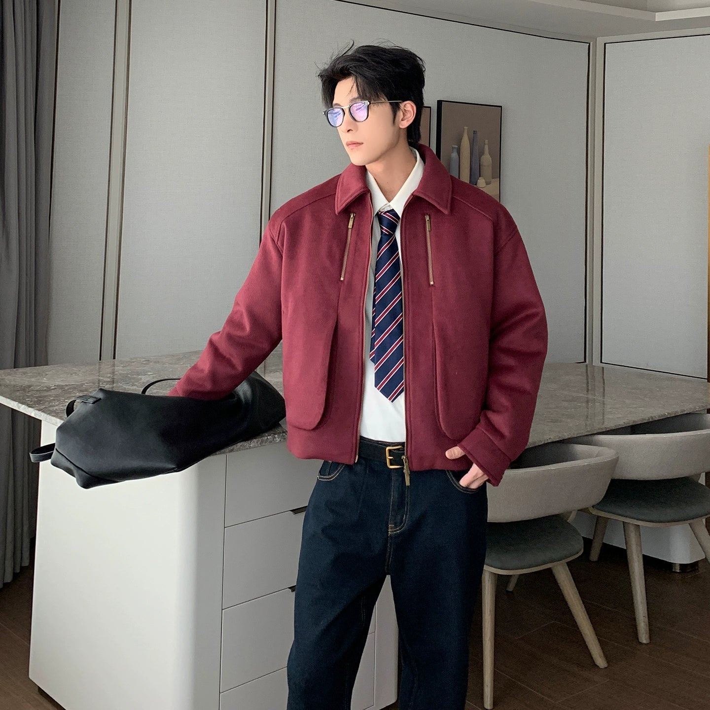 Removable liner down jacket T0366