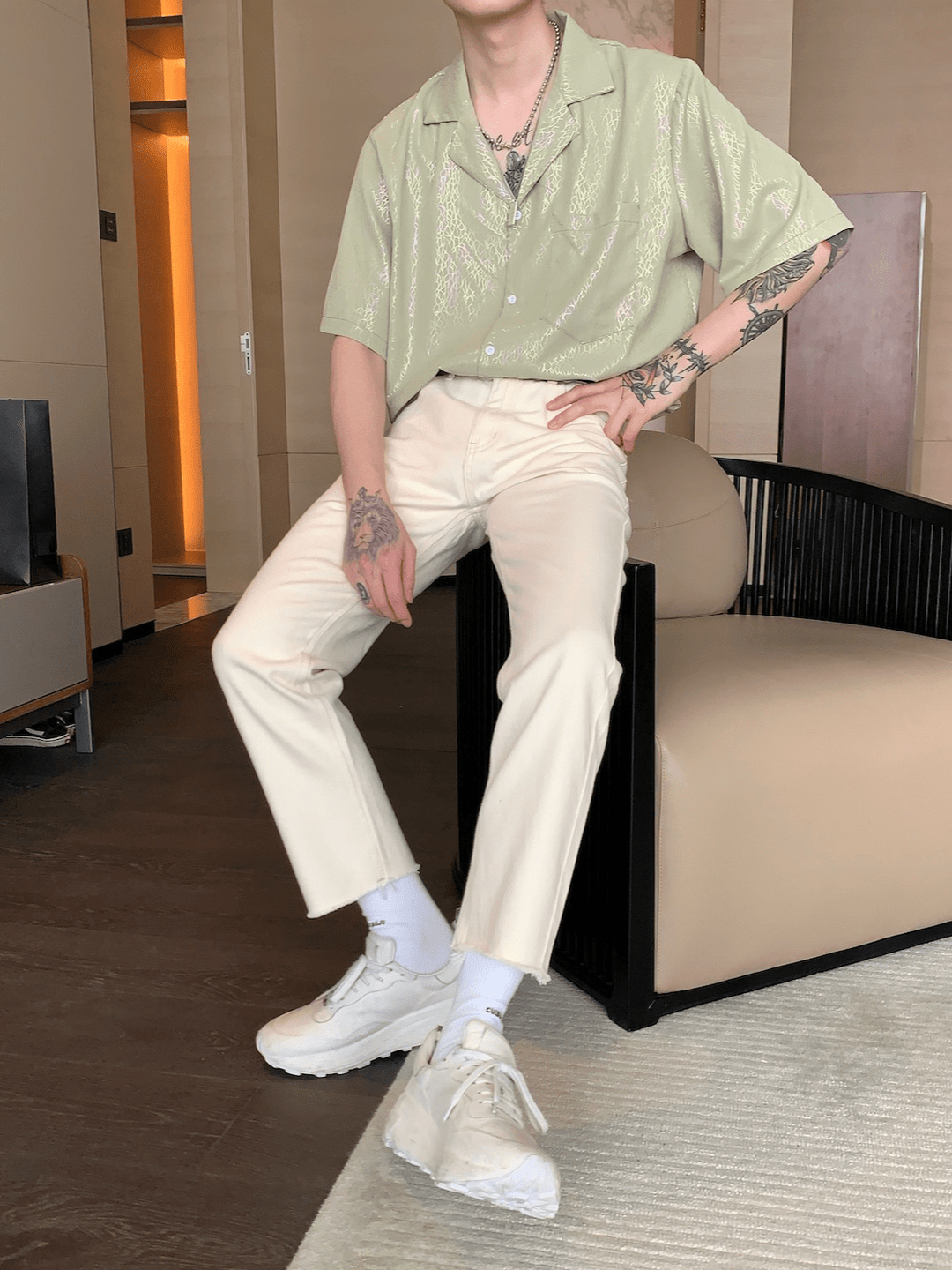 [CUIBUJU] high-end short-sleeved shirt J0114